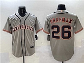 Men's San Francisco Giants #26 Matt Chapman Gray Cool Base Stitched Jersey,baseball caps,new era cap wholesale,wholesale hats